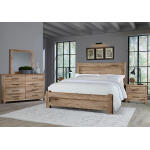 Dovetail Cal King Poster Bed W/ Poster FB Sun Bleached White - Image 3