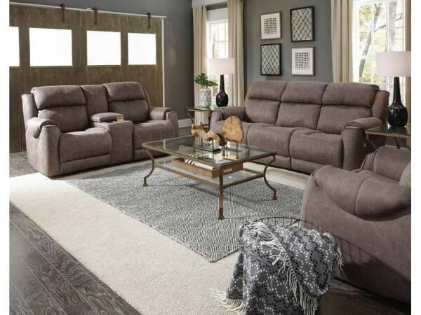 Safe Bet Reclining Sofa w/Console - Image 2