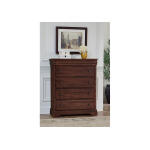 Vista Chest 5 Drawer Warm Cherry - Image 4