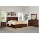 Vista Nightstand 2 Drawer Warm Cherry - Image 5