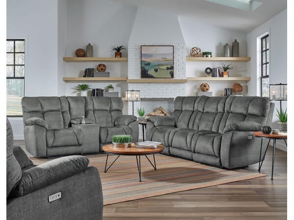 Wild Card Power Headrest Double Reclining Sofa Sofas Customizable