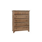 Cool Farmhouse 5 Drawer Chest Natural CF