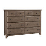 Cool Farmhouse 5 Drawer Dresser Grey CF