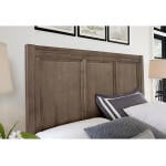 Cool Farmhouse Panel Bed with Storage Footboard Grey CF - Image 3
