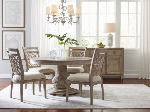 Vista Largo Round Dining Table Complete - Image 2