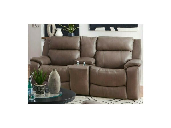 Colton Power Headrest Loveseat With Console & Hidden Cupholders Loveseats Southern Motion