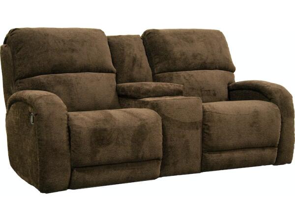 Power Headrest Loveseat with Console and Socozi Loveseats Customizable