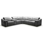 Grand Finale Triple Reclining Sectional Sofa Grey