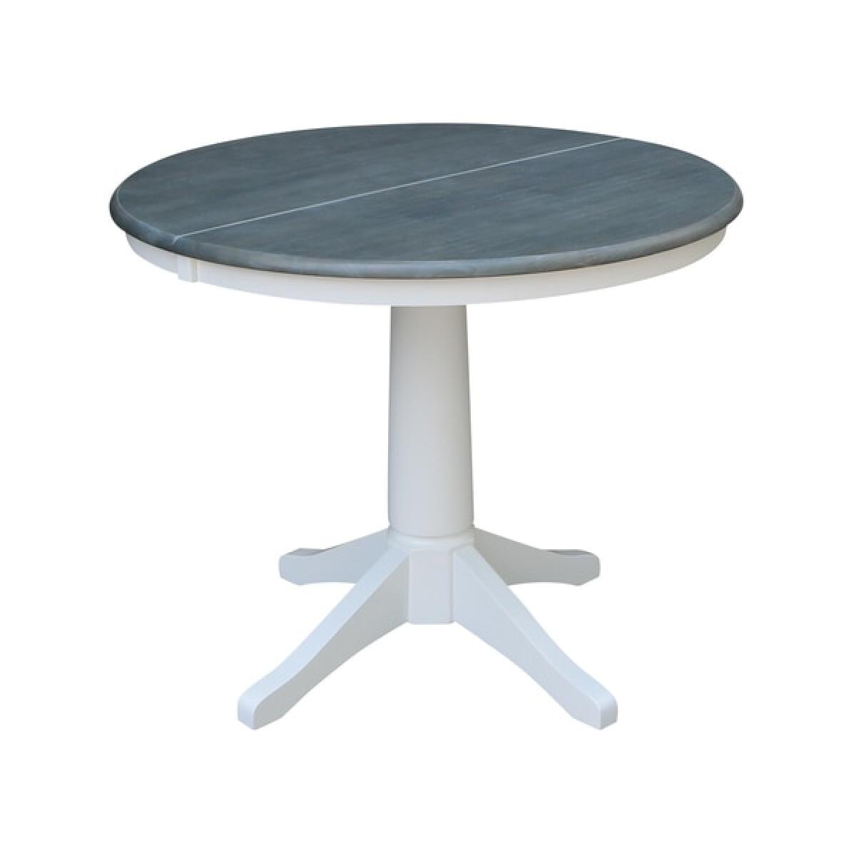 Dining Table Heather Gray/White Dining Tables John Thomas Furniture 5