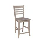 Roma Stool in Taupe Gray