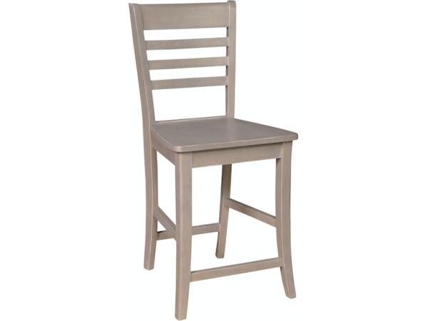 Roma Stool in Taupe Gray Barstools John Thomas Furniture