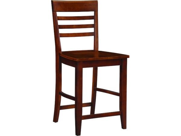 Roma Stool in Espresso Barstools John Thomas Furniture