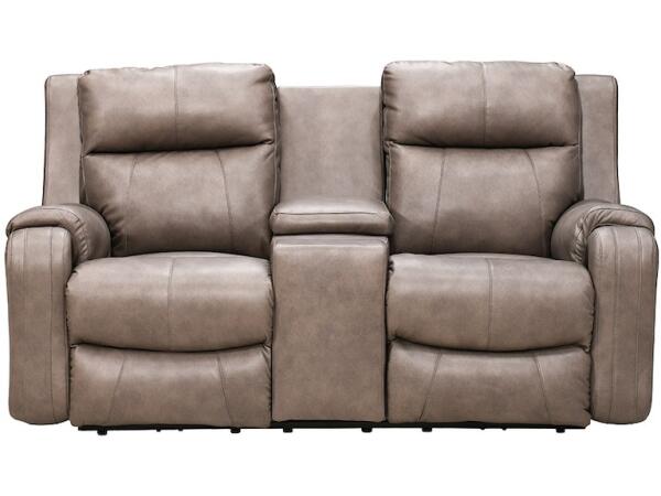 Motion Contour Obession Cobblestone Power Headrest Loveseat w/ Cupholder & WL Charger 381-78P - Image 3
