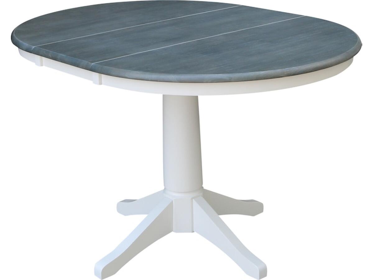 Dining Table Heather Gray/White Dining Tables John Thomas Furniture 4