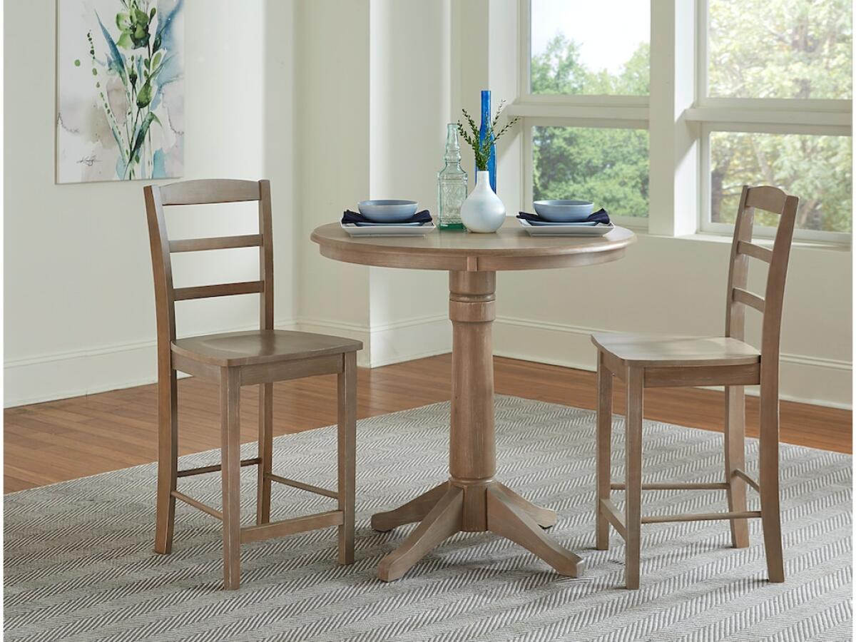 Madrid Stool in Taupe Gray Barstools John Thomas Furniture 2