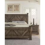 Cool Rustic X Bed With X Footboard Mink King - Image 2