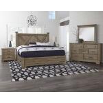Cool Rustic X Bed With X Footboard Mink Queen - Image 2