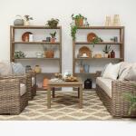 Rectangular Coffee Table In Coastal Teak - Image 3