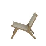 Coastal Teak Cushionless Accent Chair - Image 3
