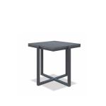 Square End Table With Polished Granite Top