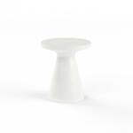 GRC Round End Table - Bone