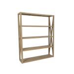 X Bookcase In Coastal Teak