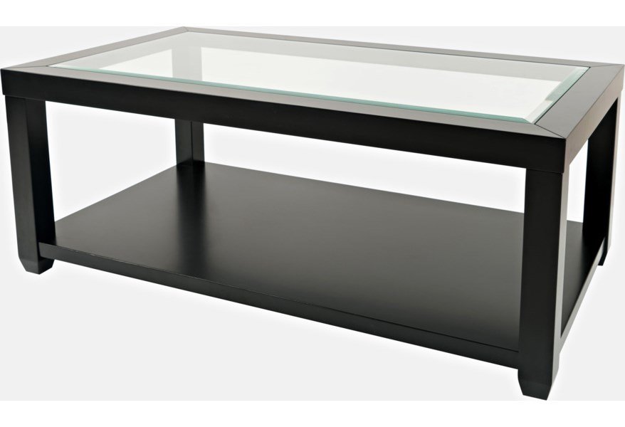 Urban Icon Rectangle Castered Cocktail Table Black Cocktail & Coffee Tables Jofran 3