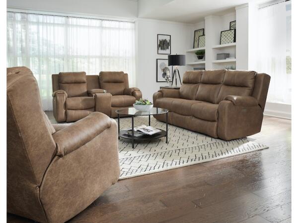 Contour Power Headrest Double Reclining Sofa - Image 2