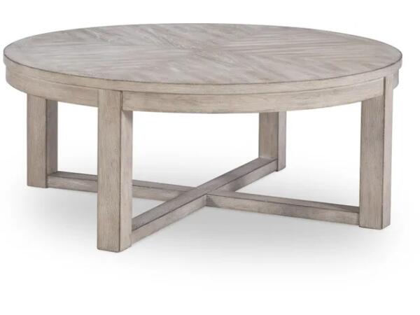 Westwood Weathered Oak Round Cocktail Table Cocktail & Coffee Tables Legacy Classic Furniture