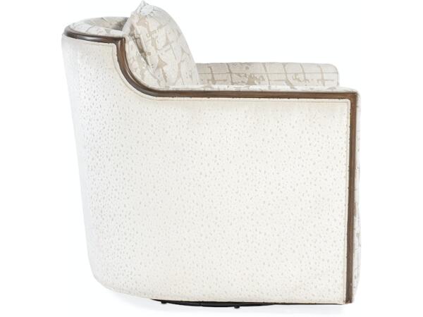 Oakley Exposed Wood Swivel Chair - Image 3