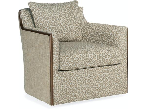 Oakley Exposed Wood Swivel Chair - Image 4