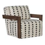 Cabell Exposed Wood Swivel Chair
