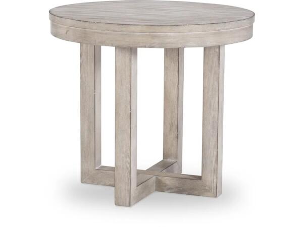 Westwood Weathered Oak Round Lamp Table End tables Legacy Classic Furniture