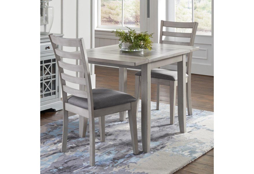 Sarasota Springs Collection Drop Leaf Table and 2 Chair Set - Image 1