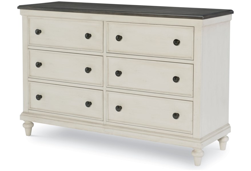 Relaxed Vintage 6-Drawer Dresser - Image 1