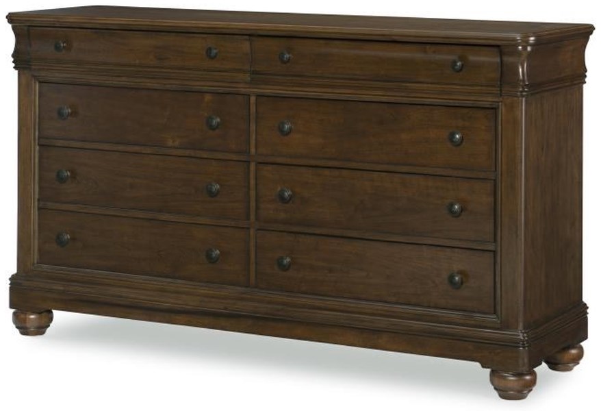 Traditional Dresser With Jewelry Tray - Image 1
