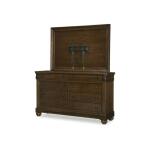Traditional Dresser And Tv Frame Set