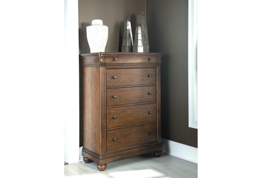 Traditional Drawer Chest With Felt Lined Top Drawers - Image 2