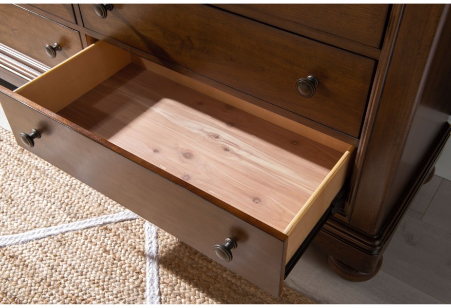 Traditional Drawer Chest With Felt Lined Top Drawers - Image 3