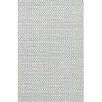 Honeycomb French Blue/Ivory Handwoven Wool Rug
