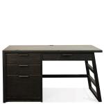 Perspectives Single Pedestal Black Desk