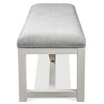 Osborne Upholstered Dining Bench - Grey - Image 3