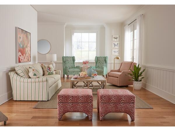 Emme Skirted Studio Sofa (Topstitch) - Image 2
