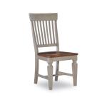 Slatback Chair in Hickory & Stone