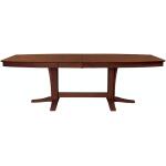 Milano Double Pedestal Extension Table in Espresso