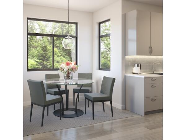 Dalia XL 90247 - Glass tabletop (Clear) Flat edge - Image 2