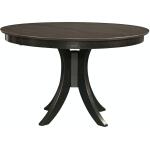 30'' H Siena Pedestal Table in Coal & Black