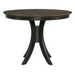 36'' H Siena Pedestal Table in Coal & Black