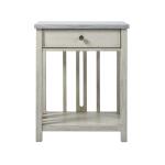 Escape-coastal Living Bedside Table With Stone Top