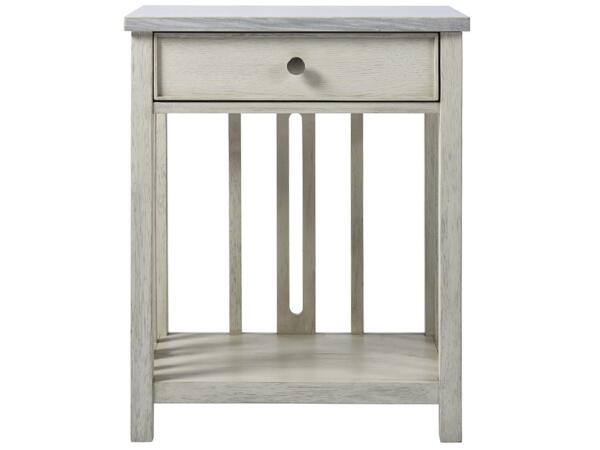 Escape-coastal Living Bedside Table With Stone Top